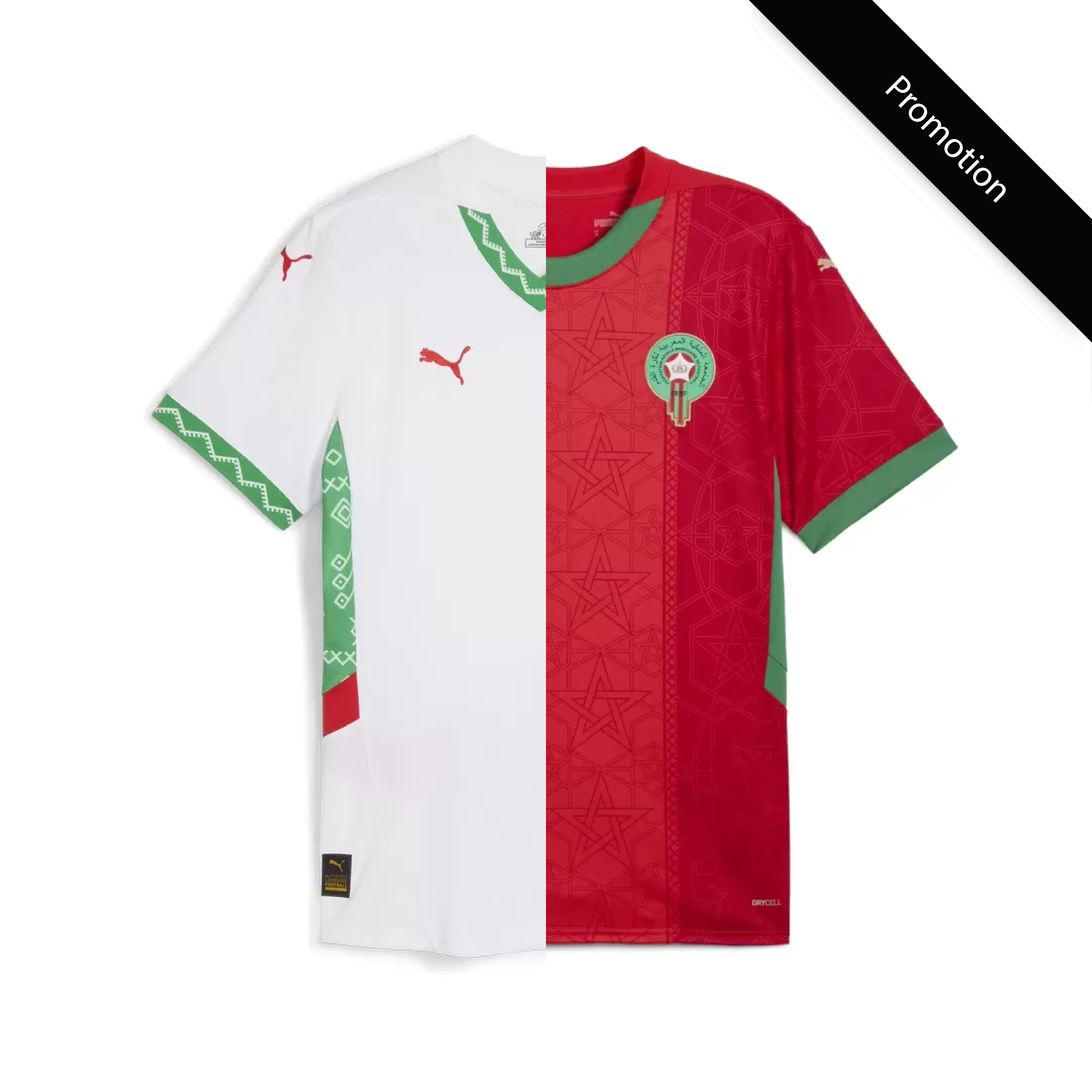 Maillot Maroc 2025 – Domicile & Extérieur – Pack Duo